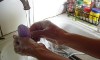 English: hand washing with soap